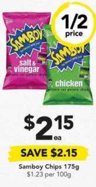 Drakes Samboy chips 175g offer