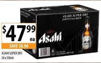 Supabarn Asahi super dry offer