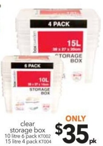 Cheap as Chips Clear Storage Box offer