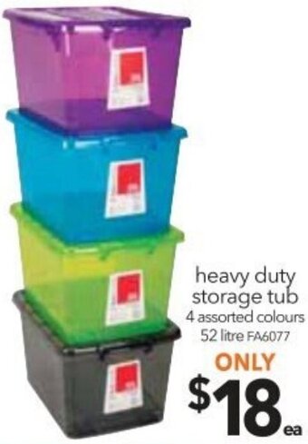 Cheap as Chips Heavy Duty Storage Tub offer