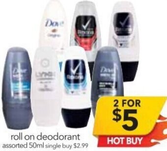 Cheap as Chips Roll On Deodorant 50ml offer