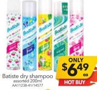Cheap as Chips Batiste Dry Shampoo 200ml offer