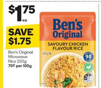 Woolworths Ben's original microwave rice offer