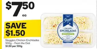 Woolworths Steggles chicken enchiladas offer