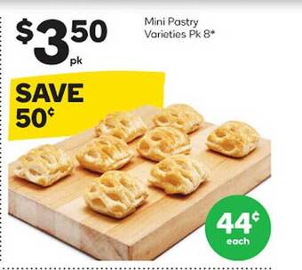 Woolworths Mini pastry varieties offer