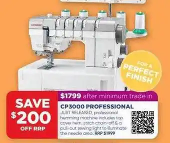 Janome Cp3000 professional offer