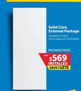 Doors Plus Solid core external package offer