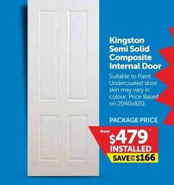 Doors Plus Kingston semi solid composite internal door offer
