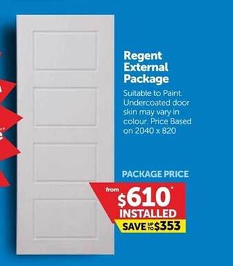 Doors Plus Regent external package offer
