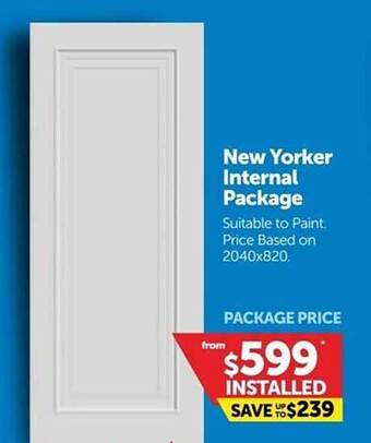 Doors Plus New yorker internal package offer