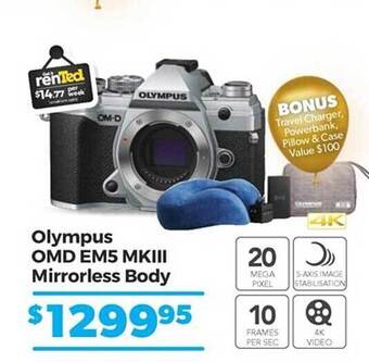 Teds Cameras Olympus omd em5 mkiii mirrorless body offer