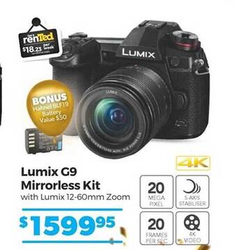 Teds Cameras Lumix g9 mirrorless kit offer