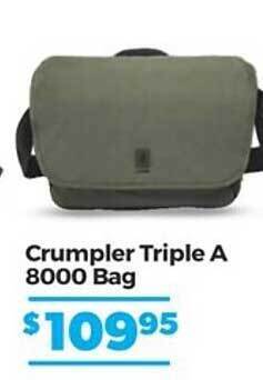 Teds Cameras Crumpler triple a 8000 bag offer