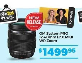 Teds Cameras Om system pro 12-40mm f2.8 mkii wr zoom offer