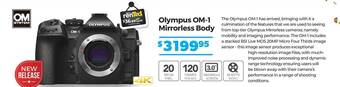 Teds Cameras Olympus om-1 mirrorless body offer