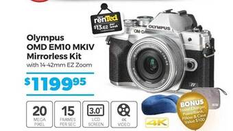 Teds Cameras Olympus omd em10 mkiv mirrorless kit offer