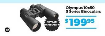 Teds Cameras Olympus 10x50 s series binoculars offer