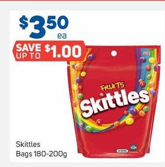 Foodland Skittles bags offer
