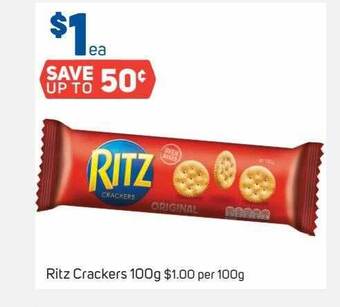 Foodland Ritz crackers offer