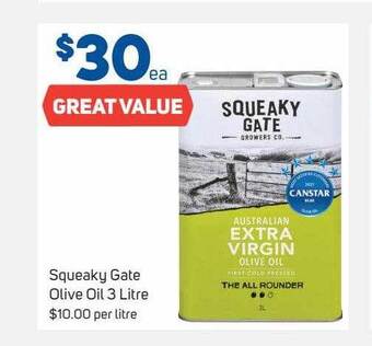 Foodland Squeaky gate olive oil offer