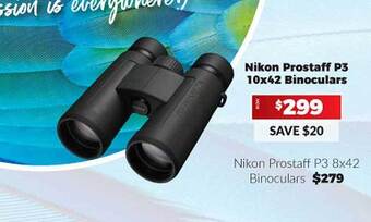 Camera House Nikon prostaff p3 10x42 binoculars offer