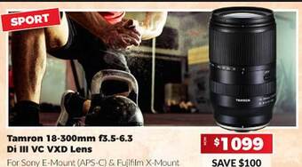 Camera House Tamron 18-300mm f3.5-6.3 di iii vc vxd lens offer