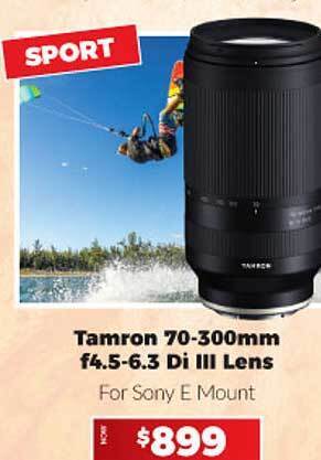 Camera House Tamron 70-300mm f4.5-6.3 di iii lens offer