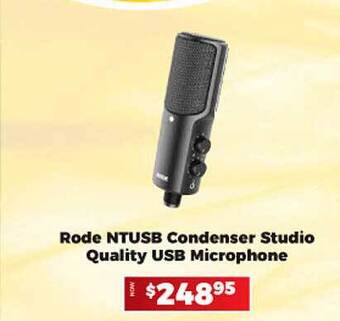 Camera House Rode ntusb condenser studio quality usb microphone offer