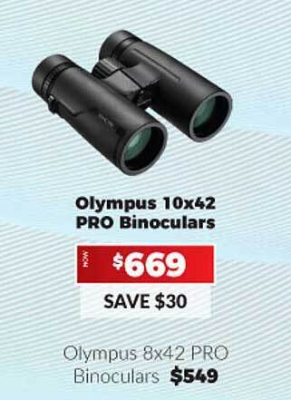 Camera House Olympus 10x42 pro binoculars offer