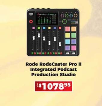 Camera House Rode rodecaster pro ii integrated podcast production studio offer