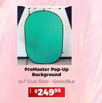 Promaster pop-up background