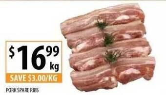 Pork spare ribs