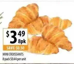 Mini croissants 8 pack
