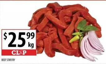 Supabarn Beef stir fry offer