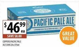 Supabarn Coppers pacific pale ale cans offer