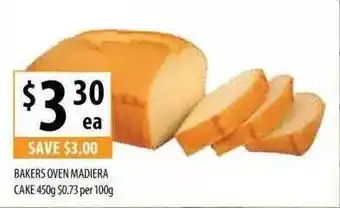 Bakers oven madiera cake