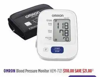 Omron blood pressure monitor