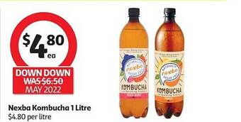 Coles Nexba kombucha 1 litre offer