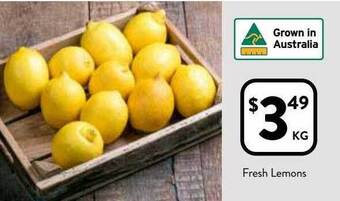 Foodworks Fresh lemons offer