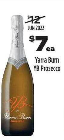 Liquorland Yarra burn yb prosecco offer