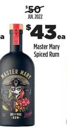 Master mary spiced rum