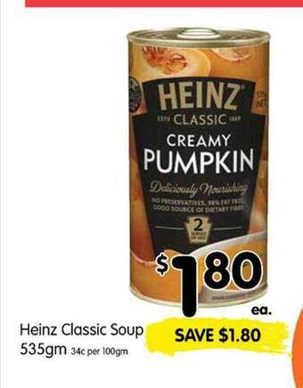 Spar Heinz classic soup offer