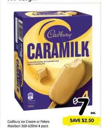 Spar Cadbury ice cream or peters maxibon offer