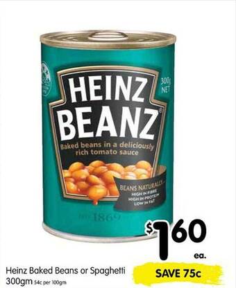 Spar Heinz baked beans or spaghetti offer