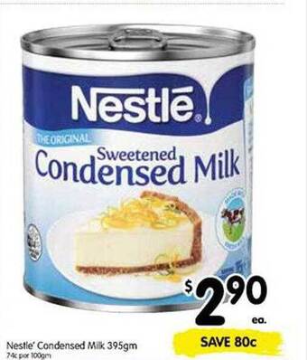 Spar Nestlé condensed milk offer