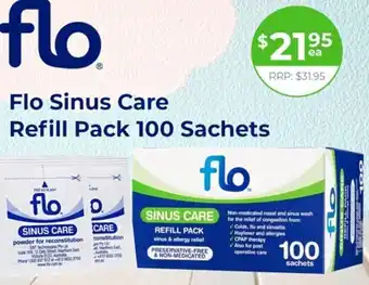 Flo Sinus Care Refill Pack 100 Sachets