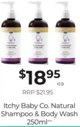 Super Pharmacy Itchy Baby Co. Shampoo & Bady Wash 250ml offer
