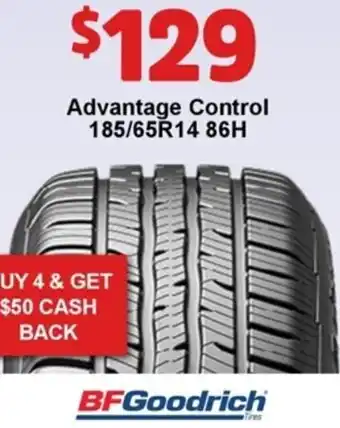 BF Goodrich Advantage Control 185/65R14 86H