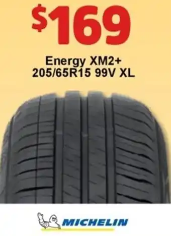 Jax Tyres Michelin Energy XM2+ 205/65R15 99V XL offer