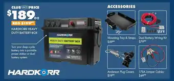BCF Hardkorr heavy dury battery box offer